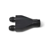 Russell 644143 3/8" Efi Sae Q.d. Female To 6AN Dual Y Block W/ Black Finish. Fixed Price $45.75.