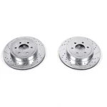 Disc Brake Rotor Set-front Drilled, Slotted And Zinc Plated Pair. Fixed Price $188.95.