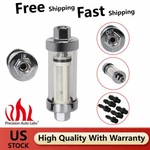 9706 Clearview Fuel Filter Universal For Mr Gasket Carbureted Chrome Housing End. Fixed Price $10.99.