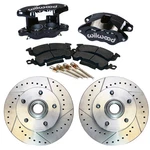 Wilwood Dual Piston Caliper Cross Drilled Slotted Rotors Front Disc 1964-74 Gm. Fixed Price $617.00.