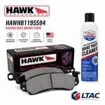 Hawk Performance HAWHB119S594 HT-10 Brake Pad Set + Lucas Cleaner. Fixed Price $178.19.
