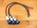 3 Bbt 12 Vdc Waterproof Blue Led Low-profile Indicator Lights. Fixed Price $13.95.