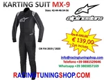 Alpinestars Cik Fia Homologated MX9 Suit - Karting From 42 To 56. Fixed Price $186.43.