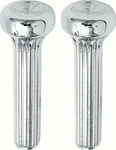 Oer Chrome Ribbed Diecast Door Lock Knob Set 1965-1990 Chevy Pontiac Olds Buick. Fixed Price $21.98.