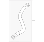 Genuine Hyundai Lower Hose 25415-K9000. Fixed Price $53.45.