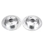 Powerstop Evolution Drilled Slotted Rotors Pair Rear For Honda Accord. Fixed Price $107.80.