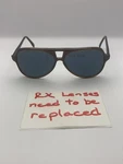 Flying Fisherman Sunglasses Mens Brown Aviator Vintage 80S Frame Damaged Lens. Fixed Price $22.99.