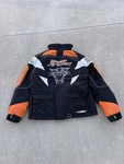 Team Arctic Cat Racing Winter Snowmobile Coat Jacket Sz Mens Orange. Fixed Price $49.98.