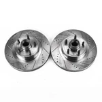 Disc Brake Rotor Set-front Drilled And Slotted Pair Power Stop. Fixed Price $346.33.