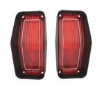 Restoparts Tail Light Lamp Lens Set Black Trim For 1970 Olds Cutlass Rallye 350. Fixed Price $199.98.