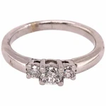 14 Karat White Gold Engagement Ring / Band 0.50 Total Diamond Weight 101-366. Fixed Price $1485.00.