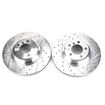 Powerstop Evolution Drilled Slotted Rotors Pair Front For Bmw 745I. Fixed Price $328.43.