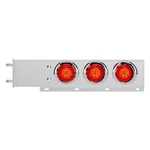 United Pacific 61008 Light Bar With Visors, Stainless Steel, Red Led/lens, 3/4. Fixed Price $342.92.