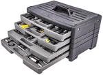 Jegs 80428 99-PIECE Tool Set With 4-DRAWER Carry Case. Fixed Price $96.99.