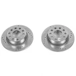 Disc Brake Rotor Set-rear Drilled, Slotted And Zinc Plated Pair. Fixed Price $156.99.