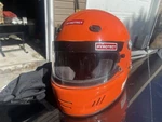 Pyrotect Snell SA2005 Dot Helmet Rare Orange Very Nice. Fixed Price $119.99.