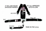 Rjs Racing Sfi 16.1 5PT Latch & Link Harness Belt Roll Bar Mount Black 1156601. Fixed Price $102.99.