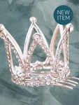 Silver Tiara Crystal Crown Comb Hair Accessories, Wedding Kids Easter Gifts. Fixed Price $14.99.
