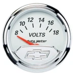 Auto #1391-00408 2-1/16 Voltmeter Gauge Chevy Bowtie Series. Fixed Price $79.99.