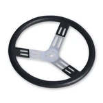 Longacre 52-56820 15" Aluminum Steering Wheel Black With Spokes And Bump Grip. Fixed Price $105.41.