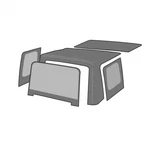 Rampage 99615 Factory Replacement Soft Top For 1988-1995 Jeep Wrangler Yj. Fixed Price $364.95.