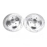 Disc Brake Rotor Set-rear Drilled, Slotted And Zinc Plated Pair. Fixed Price $196.99.