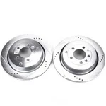 Disc Brake Rotor Set-rear Drilled, Slotted And Zinc Plated Pair. Fixed Price $296.99.