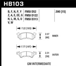 Hawk Performance HB103U 590 Dtc 70 Disc Brake Pad. Fixed Price $200.64.