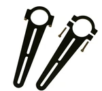 Longacre Mirror Bracket Slot Clamp-on Adjustable Aluminum Pair. Fixed Price $50.04.