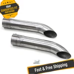 Patriot Exhaust H3817 Raw Steel Turnouts - 3.5" Inlet/outlet, 20" Length. Fixed Price $142.16.