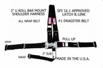 All Wrap Latch & Link Dragster Harness Sfi 16.1 Pull Up Lap Belts Black Rjs 5 Pt. Fixed Price $112.19.