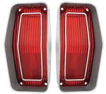 Restoparts Tail Light Lamp Lens Set With Silver Trim For 1970 Olds Cutlass S/442. Fixed Price $176.98.