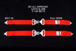 Rjs Racing Sfi 16.1 Latch & Link 3" Lap Belts Red Pair 50502-4 15001904. Fixed Price $98.99.