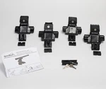 Sportrack SR1010 Roof Cross Bar Foot Pack E6 Locking W/ Keys Black Auto. Fixed Price $62.99.