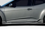 12-17 Fits Hyundai Veloster Minda Duraflex Side Skirt Splitters Body Kit 118519. Fixed Price $130.00.