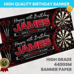 Dart Board Personalised Birthday Any Name Party Banners Girl Boy. Fixed Price $38.09.