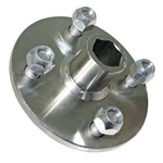 Wheel Hub (7/8" 1" Hex Bore) Galvanized 4" Bolt Circle Manco Go Kart. Fixed Price $42.95.