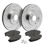Front Drilled Brake Rotors + Pads For 2009-2020 Infiniti M37 M56 Q50 Q60 Q70. Fixed Price $179.31.