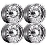 (SET-4) Raceline Rock Crusher 16X8 8X170MM -20MM Polished Wheels Rims Inch. Fixed Price $1040.00.