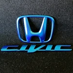 2013-2015 Honda Civic Sedan Rear Trunk Emblem Logo Badge Blue 75701-TR6-003. Fixed Price $35.00.