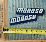 2 Moroso Performance Racing Decals. Nascar Nhra Stickers Toolbox, Hotrod.. Fixed Price $8.00.