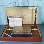 Vtg Mc Park Sherman Desk Accessories W/box/ 830 Telephone Index W/stand. Fixed Price $99.00.