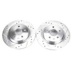 Power Stop EBR1066XPR Drilled & Slotted Rear Rotor Set For Volvo C30 / C70 S40. Fixed Price $155.54.