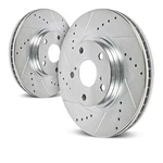 JBR1571XPR Front Evolution Drilled Slotted Rotor Pair. Fixed Price $233.06.