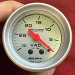 Vacuum Gauge Auto Meter 4384. Fixed Price $40.00.