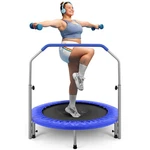 Serenelife 40" Foldable Mini Trampoline - Compact Fitness Inch, Deep Blue. Fixed Price $113.99.
