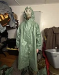Ozk OP-1M Soviet Military Chemical Protective Suit Set With Accessories. Fixed Price $240.00.