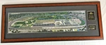 Indianapolis Motor Speedway Piece Of Track Limited 395/500 Framed 42.5''X 16.5''. Fixed Price $299.99.
