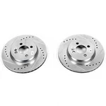 Disc Brake Rotor Set-front Drilled, Slotted And Zinc Plated Pair. Fixed Price $133.95.