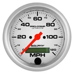 Auto 4487 Ultra-lite Series 3-3/8" Speedometer Gauge, 0-120 Mph. Fixed Price $354.88.